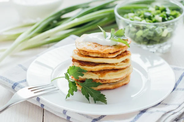 Empilement de beignets de légumes — Photo