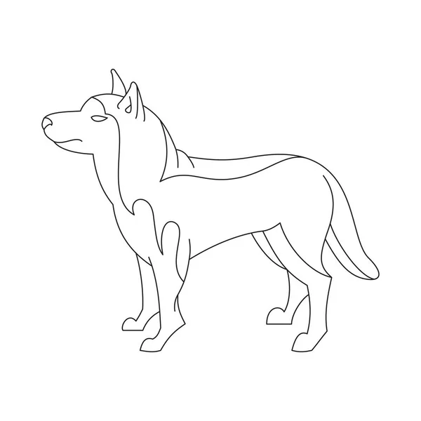 西伯利亚哈士奇犬 — 图库矢量图片