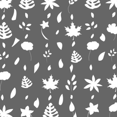 Bahçe çiçeği, bitkiler, botanik, moda, kumaş, duvar kağıdı ve renk arkaplanındaki tüm baskılar için kusursuz desenli vektör tasarımı. Küçük çok renkli çiçekler..