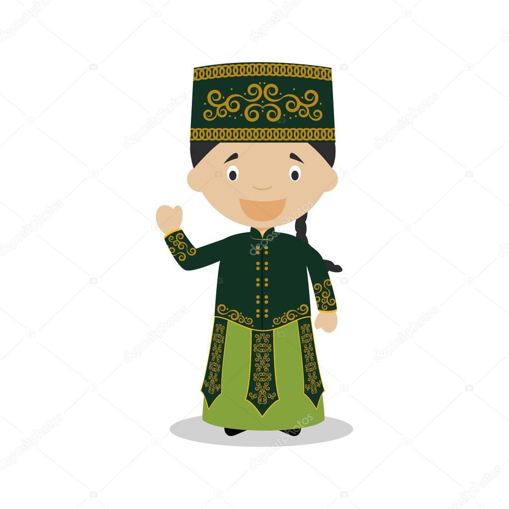 Мальчик в тюбетейке рисунок