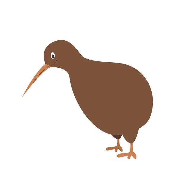 Linda ilustración de vector kiwi de dibujos animados — Vector de stock