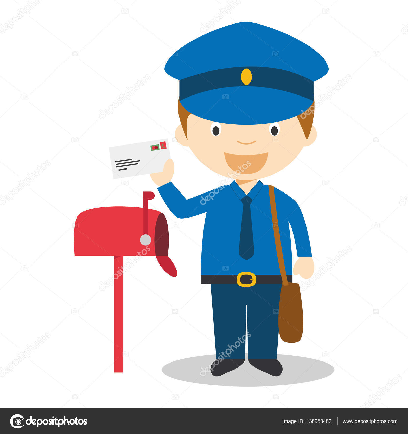 Imágenes: cartero  Ilustración de vector de dibujos 