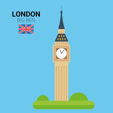 Anıtlar ve simge vektör toplama: Big Ben.