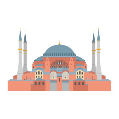 Ayasofya'nın vektör çizim. Istanbul (Türkiye)