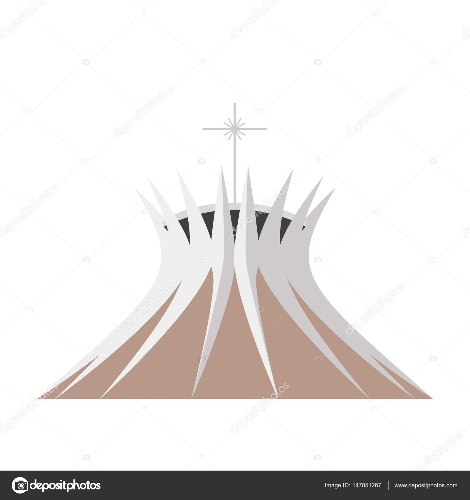 Grafico Vectorial ブラジリア大聖堂 Imagen Vectorial ブラジリア大聖堂 Depositphotos