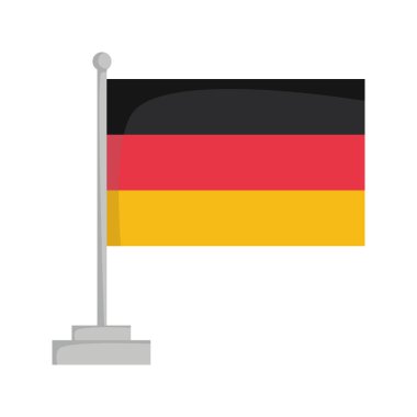 Almanya vektör çizim ulusal bayrak
