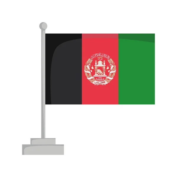 Státní vlajka Afghánistánu vektorové ilustrace — Stockový vektor