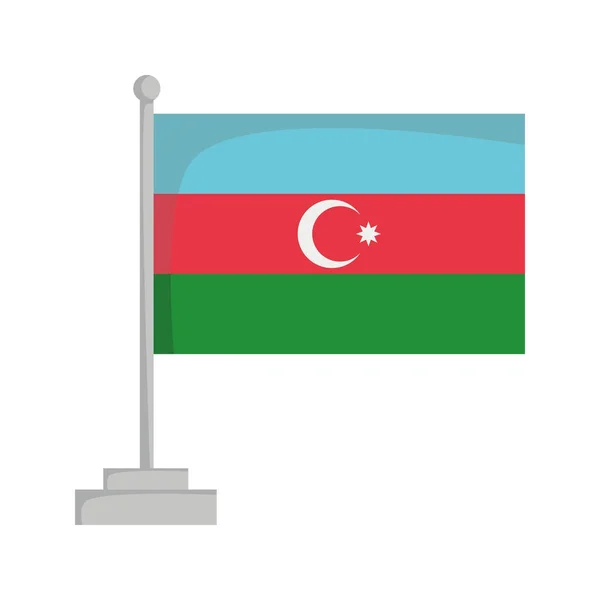Національний прапор Azerbaiyan Векторні ілюстрації — стоковий вектор