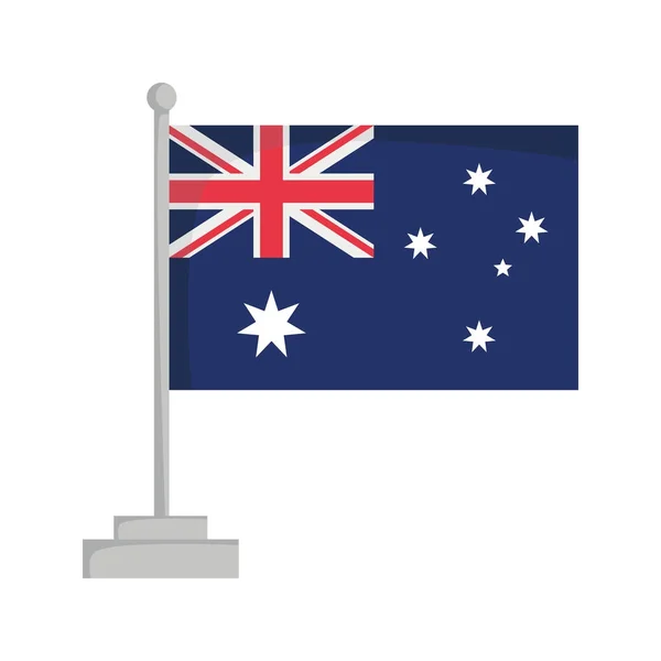 Bandeira nacional de Australia Vector Illustration — Vetor de Stock