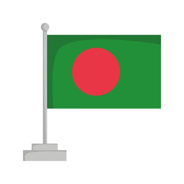 Drapelul național al ilustrației vectoriale din Bangladesh — Vector de stoc