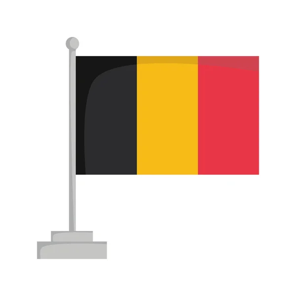 Bandeira nacional de Belgium Vector Illustration — Vetor de Stock