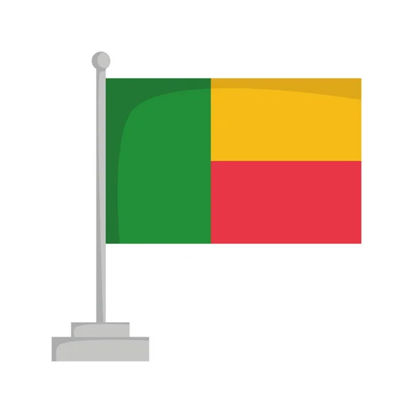 Національний прапор Беніну Векторні ілюстрації — стоковий вектор