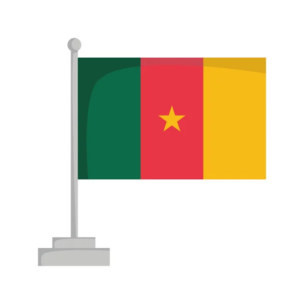 Національний прапор Камеруну Векторні ілюстрації — стоковий вектор