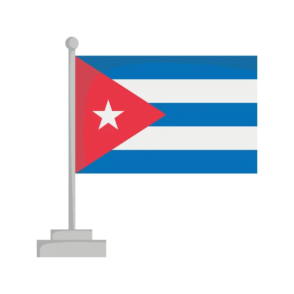 Flaga narodowa ilustracji wektorowych Kuba — Wektor stockowy