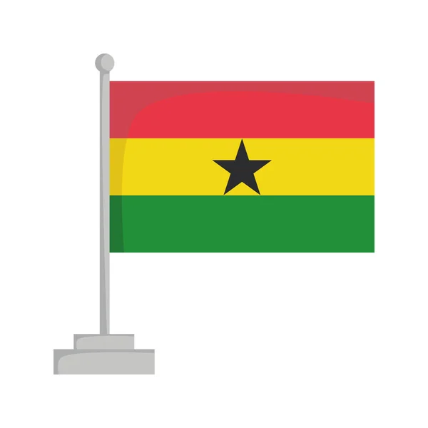 Nationalflagge der Ghanavektorillustration — Stockvektor