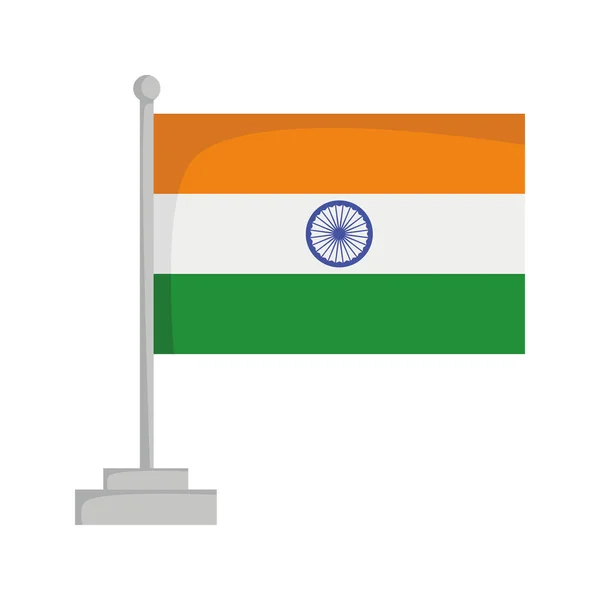 Bandera nacional de India Vector Illustration — Vector de stock