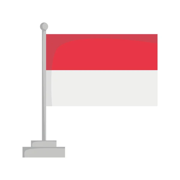 Національний прапор Індонезії Векторні ілюстрації — стоковий вектор