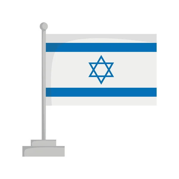 National flag of Israel Vector Illustration — Stock Vector