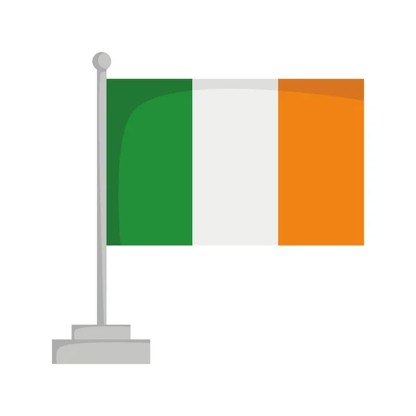 Nationalflagge von Irland Vektor Illustration — Stockvektor