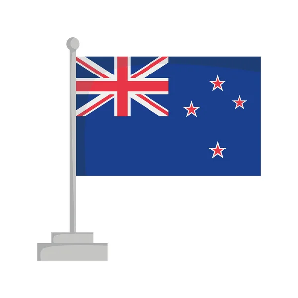 Státní vlajka Nového Zélandu vektorové ilustrace — Stockový vektor