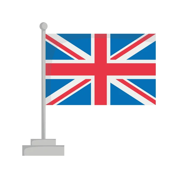 Státní vlajka Velká Británie vektorové ilustrace — Stockový vektor