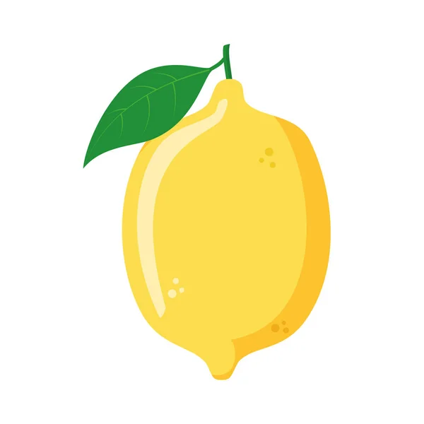 Vector Illustration Funny Lemon Cartoon Style — Stock Vector