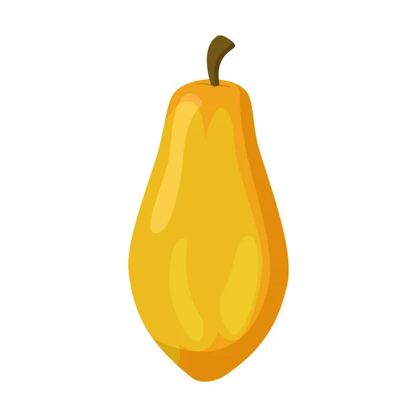 Ilustración Vectorial Una Papaya Divertida Estilo Dibujos Animados — Vector de stock