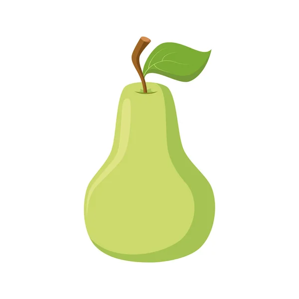 Vector Illustration Funny Pear Cartoon Style — Stock Vector