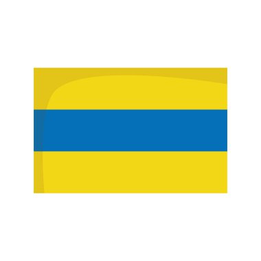 Beyaz arkaplan vektör illüstrasyonunda D harfini temsil edecek deniz bayrağı