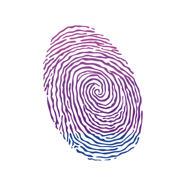 Fingerprint Vector Colored Transgender Pride Flag Isolated White Background Vector — Stock vektor