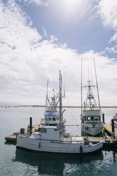 California Usa 2015 Szeptember Hajók Morro Bay Kikötőjében — Stock Fotó