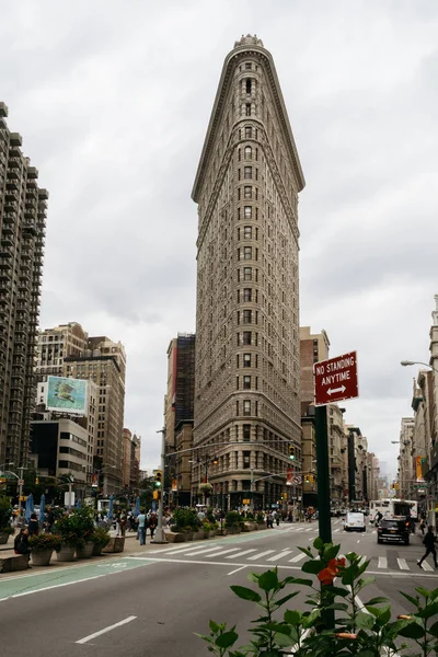 New York Usa September 2015 Buitenkant Van Het Flatiron Building — Stockfoto