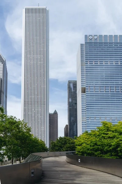 Millennium Park Chicago Usa September 2015 Öffentlicher Gehweg Millenium Park — Stockfoto