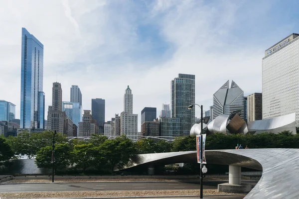Millennium Park Chicago Usa September 2015 Öffentlicher Gehweg Millenium Park — Stockfoto