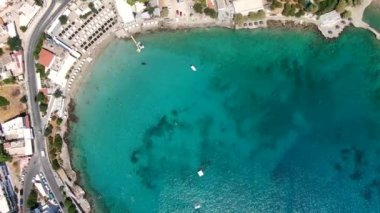 Güzel Palolem Sahili Hava Manzarası.