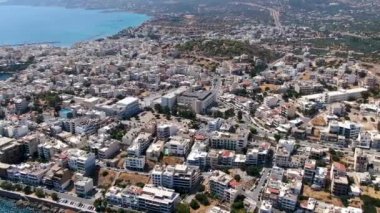 Agios Nikolaos Şehri ve Voulismeni Gölü Kuşbakışı, Genel Panorama