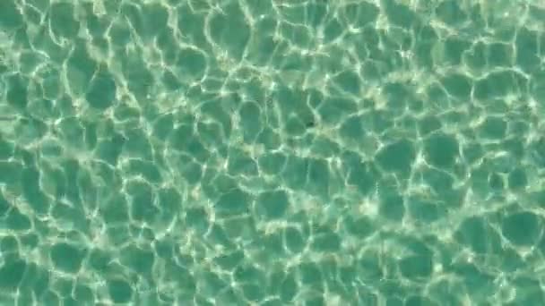 Slow Motion Abstract Blue Waves of the Sea Vista superior — Vídeos de Stock