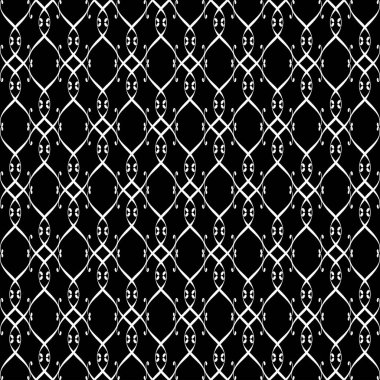 Dantelli siyah ve beyaz sekiz desen