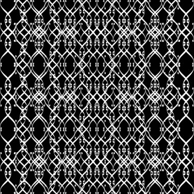 Dantelli siyah ve beyaz on desen