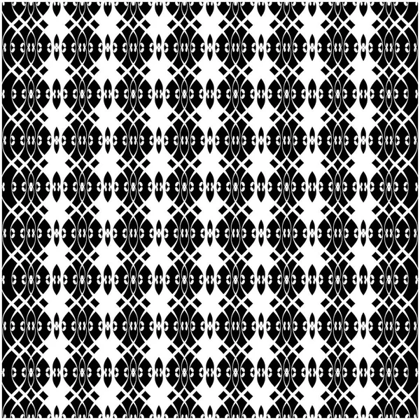 Lacy zwart en wit patroon vier — Stockvector