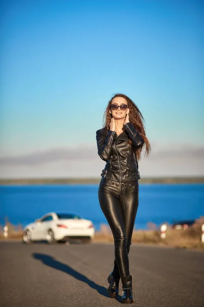 Black Leather Leggings Sexy Girls