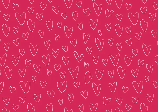 Pink with hearts background for Valentine's Day — 스톡 사진