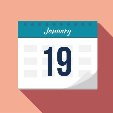 Takvim simgesi. Takvim Tarihi - Ocak. Planlama. Zaman Yöneticileri