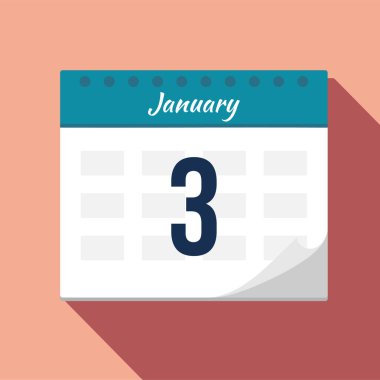 Takvim simgesi. Takvim Tarihi - Ocak. Planlama. Zaman Yöneticileri