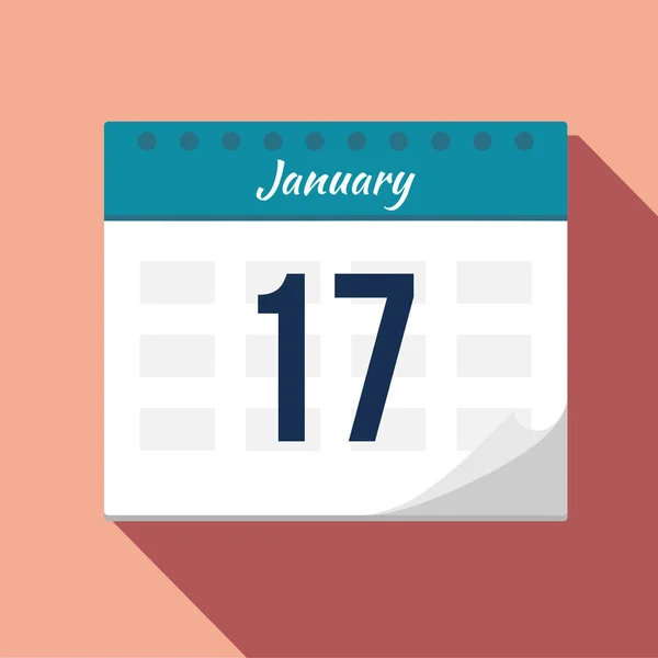 Calendar icon. Calendar Date - January. Planning. Time managemen