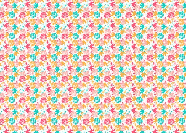 Bright floral background. Colorful leaves pattern. — 스톡 사진