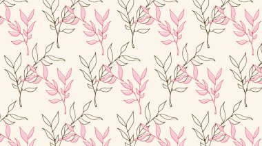 Çiçeklerin çok renkli bir geçmişi var. Yaprak deseni