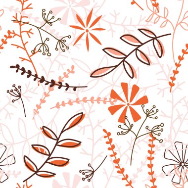 Çiçeklerin çok renkli bir geçmişi var. Kusursuz yaprak deseni