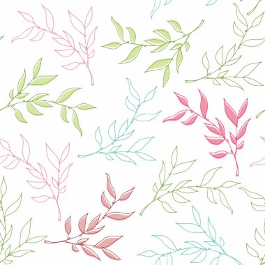 Çiçeklerin çok renkli bir geçmişi var. Kusursuz yaprak deseni