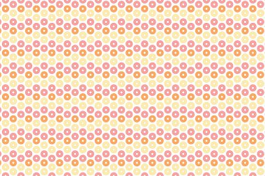 Tekrarlanan dairelerle dolu renkli bir arka plan. Pastel desen.